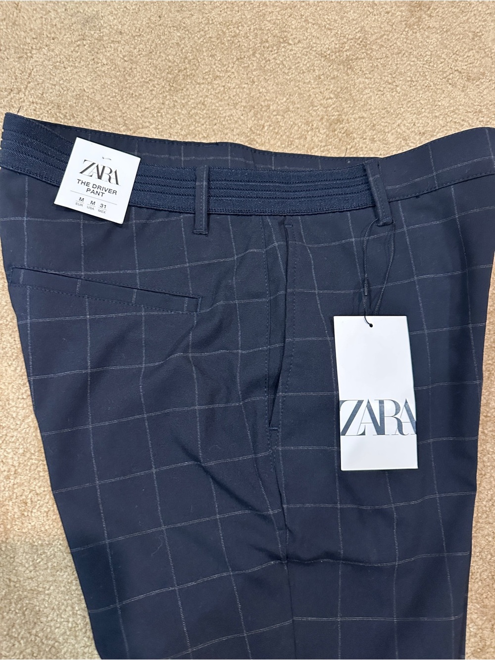Zara Men’s The Driver Pant, Comfort Slim, Size Medium - Picture 2 of 4